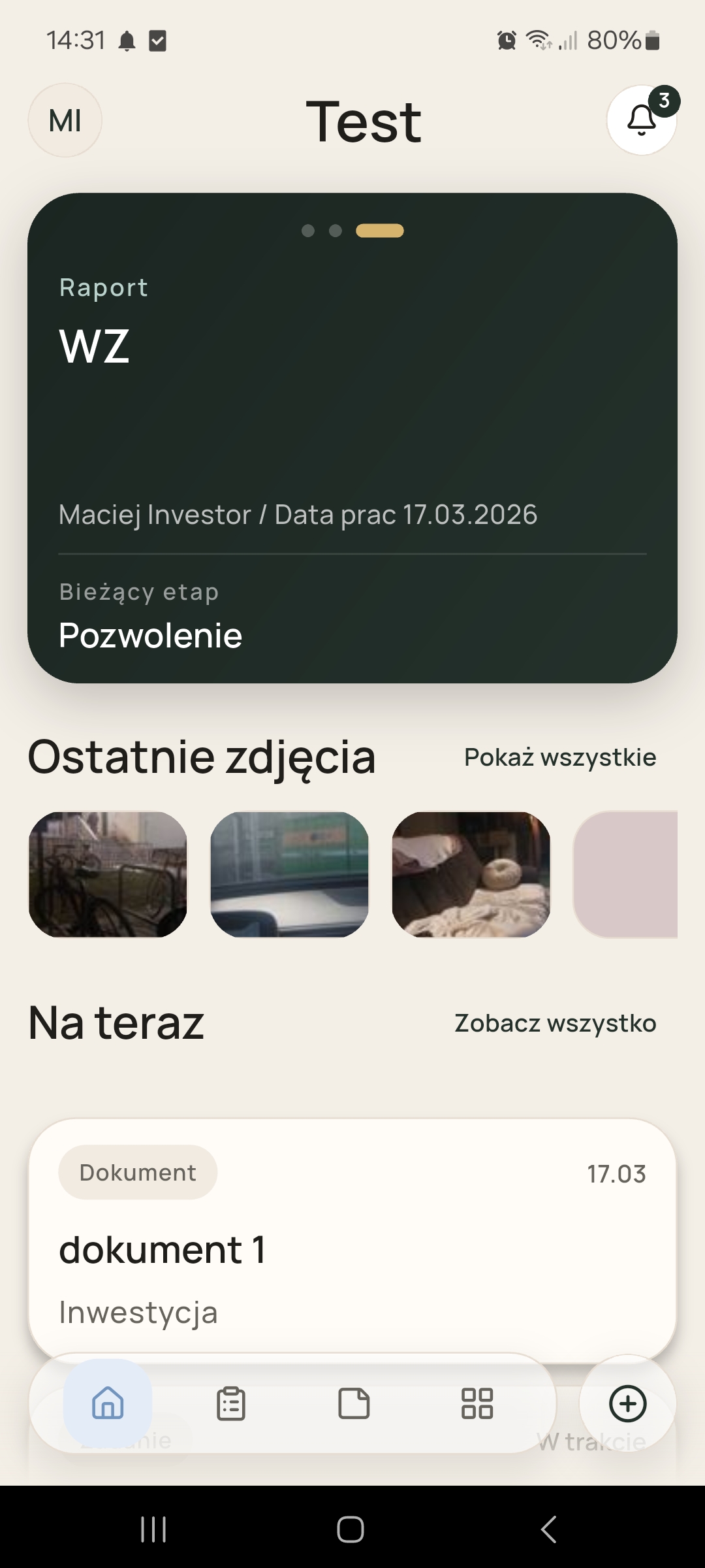 Ekran aplikacji MojDom360